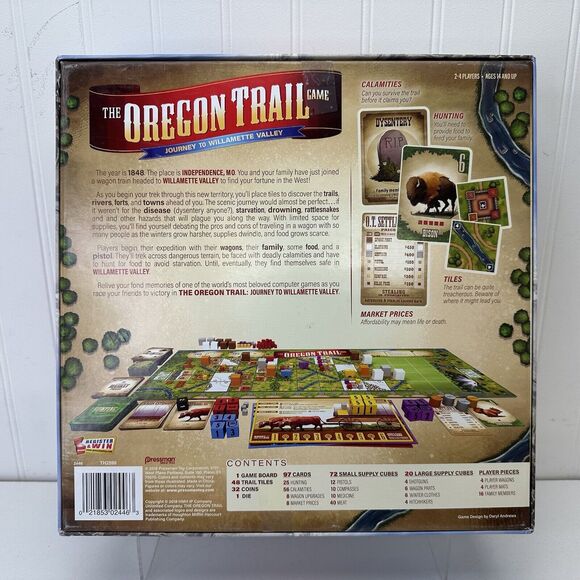 Pressman - The Oregon Trail Game “Journey to Willamette Valley” 100% Complete - Picture 2 of 6